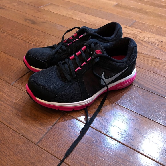 Nike Shoes - Black and pink Nike running shoes